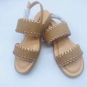Sonoma Ozella Gold Color Girls Sandals.